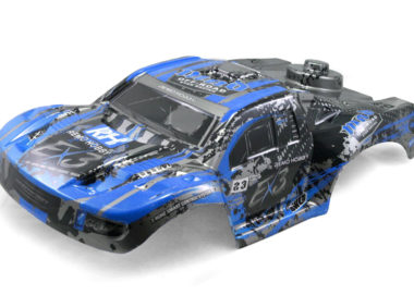 Кузов (корпус, корка) синий шорт-корс для Remo Hobby EX3 1/10 — D2913