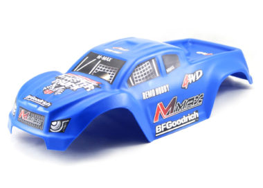 Корпус (кузов, корка) неубивайка синего цвета для Remo Hobby Mmax 1/10 — RO-3912-BLUE