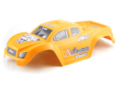 Корпус (кузов, корка) неубивайка желтого цвета для Remo Hobby Mmax 1/10 — RO-3912-YELLOW