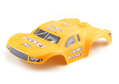 Кузов (корпус, корка) неубивайка желтая для модели Remo Hobby Rocket 1/16 RH1621, RH1625 — RO-2602-YELLOW